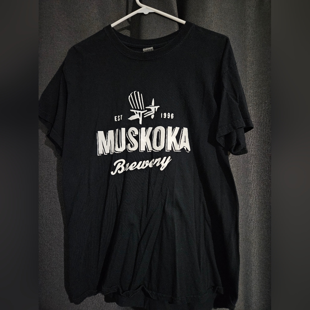 Gildan Heavy Cotton Black T-Shirt, Muskoka Brewing